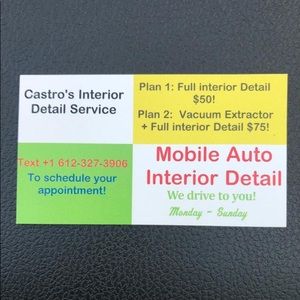 Mobile Interior Detail Service
